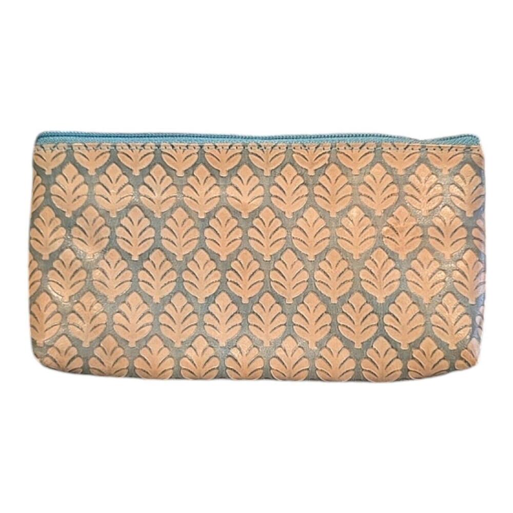 Blithe Hand Painted Embossed Leather Women's Pouc… - image 2